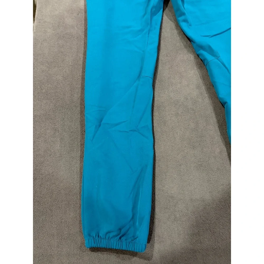 FIGS Technical Collection Cargo Scrub Pants Womens S/T Blue Drawstring Waist